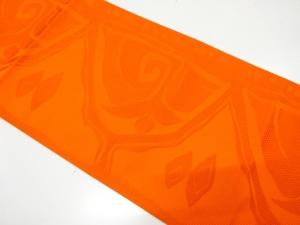 本場筑前博多　花更紗模様織り出し　名古屋帯